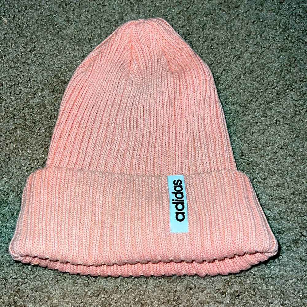 Pink Adidas Beanie